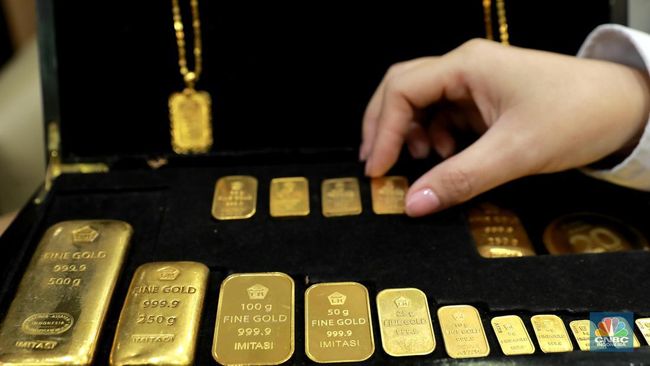 Harga Emas Antam Logam Mulia Hari Ini Ambruk Rp 16.000