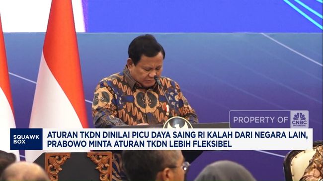 Video: Tak Mau Daya Saing Kalah, Prabowo Minta Aturan TKDN Fleksibel